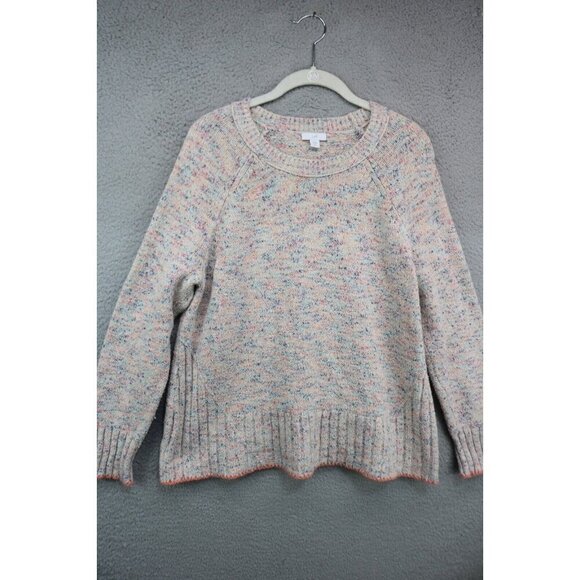J. Jill Sweaters - J.Jill Ribbed Cable Knit Long Sleeve Sweater-Size Medium/Petite